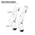 thumbnail image 4 of Haiem Sea Horse And Corals1 Socks, Funny Novelty Crazy Design Cotton Socks Sports Socks Knee High Socks For Men, Women,1Pairs - Gift For Working Friends, 4 of 8