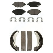 Transit Auto Front Rear Ceramic Brake Pads and Drum Shoes Kit for Car 2016-2021 Chevrolet Spark KCN-100468