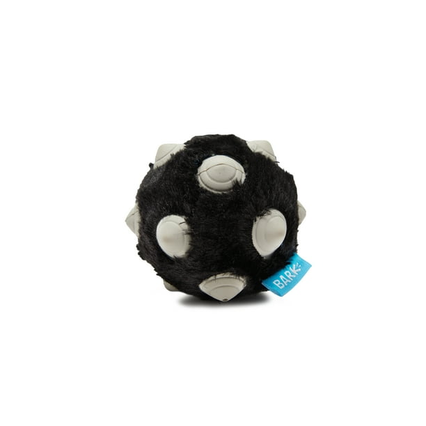 BARK Super Chewer Rubber and Plush Cover Dog Toy The Headbarker's Ball (Small)