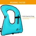 OMOUBOI Inflatable Snorkel Vest for Adults Women Men, Snorkeling