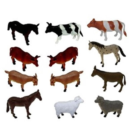 6 inch farm animals- 12 piece
