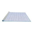 thumbnail image 2 of Ahgly Company Machine Washable Indoor Square Solid Blue Modern Area Rugs, 8' Square, 2 of 4