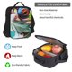 thumbnail image 5 of Easygdp Stylish Sunglasses Iguana Mochila para Niños y Niñas con Set de Caja de Almuerzo y Estuche para Lápices 3 en 1, Mochila Escolar Estampada para Adolescentes, 5 of 7