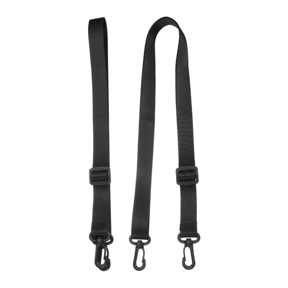 Water Bottle Holder Lanyard, Polyester Water Bottles Sling Strap Adjustable Water Bottles Holder Shoulder for Outdoor Camping Walking, Black/2 PCS