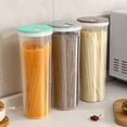 thumbnail image 4 of 10.8"x3.9" Transparent Airtight Storage Jar, Moisture-Proof Pantry Container for Miscellaneous Grains, Barley, Christmas Candies—One-Hand Lid Wide Mouth Dry Food Canister, 4 of 7