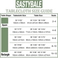 thumbnail image 6 of SASTYBALE Rectangle Tablecloth 60 x 120 Inch Floral Jacquard Spill Proof Wrinkle Free Damask Table Cloth, Washable Fabric Table Cover for Party, Wedding, Banquet, Indoor, Outdoor, Sage Green, 6 of 6