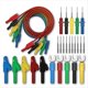 thumbnail image 1 of Cable de Prueba con Conector Banana Doble de 4 mm y 5 Colores para Multímetro con Pinza de Cocodrilo en Forma de U, 1 of 6