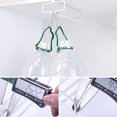 thumbnail image 4 of Innerwin Shelf Hanger Wine Glass Rack Creative Stand Free Punch Organizer Stemware Storage Single row of red wine glass racks-white none, 4 of 6