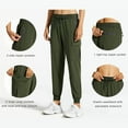 thumbnail image 5 of EDFBUYKRS Female Women Pants Casual Loose Pants for Women Petite Short Women's Cargo Joggers Lightweight Hiking Pants Athletic Workout Casual Outdoor L, 5 of 9