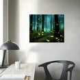 thumbnail image 3 of Nawypu Fireflies Glow At Night Summer Forest Scenery Photograph Fireflies Poster Canvas Art Print Canvas Wall Art Living Room Bedroom Decor Mural, 3 of 4