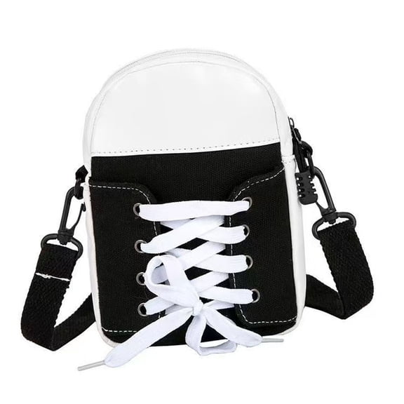 Canvas Crossbody Shoulder Bag for Women Men, Lightweight Casual Daypack with Adjustable Strap, Travel Hiking Purse with Multiple Pockets for Daily Use
