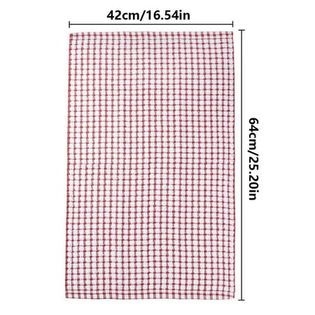 Ybomd Pink Absorbent Bar Towel Cotton Kitchen Dish Towels Ideal for Home Dish Washing and Drying Cotton Material for Kitchen Use Perfect for Daily Countertop Cleaning.