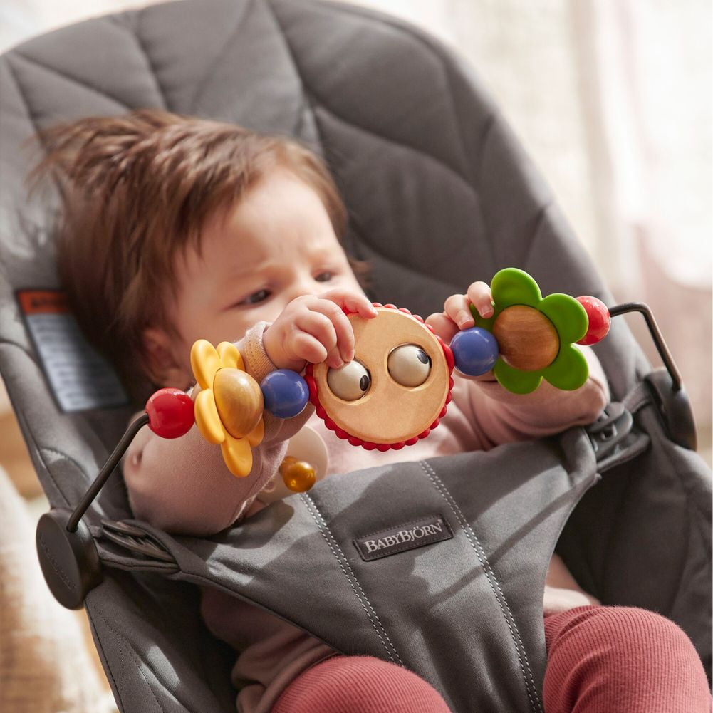 BabyBjorn Bouncer Bliss Bundle with Toy Bar Black Mesh Googly Eyes Black and White Walmart
