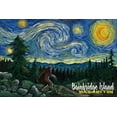 thumbnail image 4 of Bainbridge Island, Washington, Van Gogh Starry Night, Bigfoot (1000 Piece Puzzle, Size 19x27, Challenging Jigsaw Puzzle for Adults and Family, Made in USA), 4 of 4
