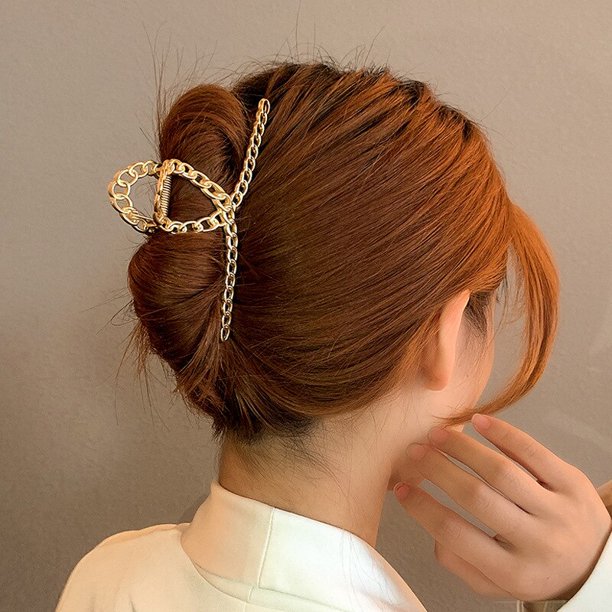 Pinza de pelo geométrica de Metal para mujer y niña, horquillas de cangrejo, pinzas cruzadas de moda, pasadores, Clip de cola de caballo coreano, accesorios para el cabello