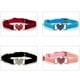 thumbnail image 5 of Collar ajustable con forma de corazón para gato, cadena para el cuello con decoración de diamantes de imitación y cascabel para gato, gatito o mascota (rojo), 5 of 6