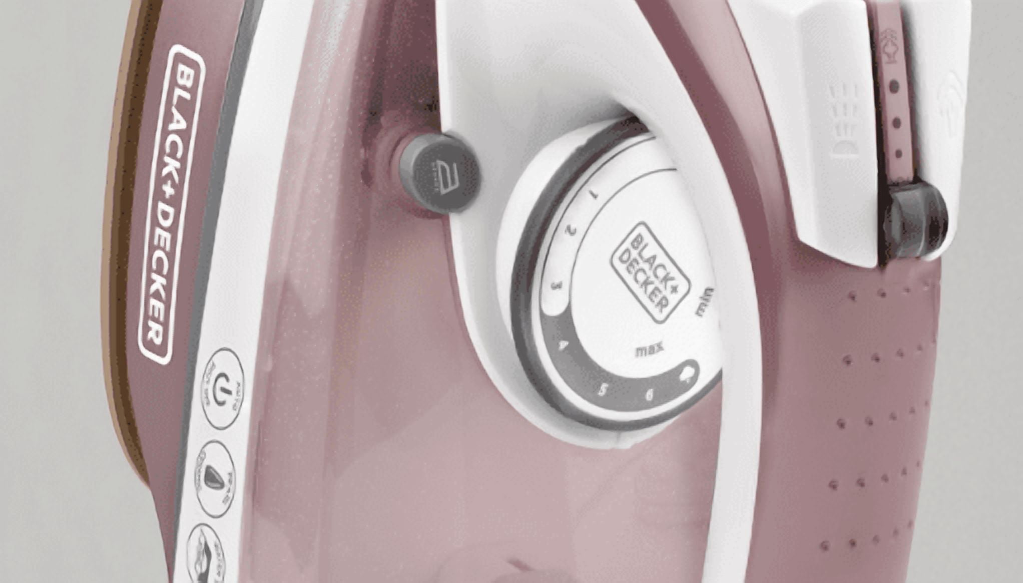 BLACK+DECKER Pearl Iron, 50% Smoother Gliding with Pearl-Infused Ceramic Soleplate, Powerful Steam, 8 Foot Cord, Vertical Steam Function IR2398C