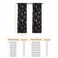 thumbnail image 6 of Leisure Coffee Blackout Curtains for Bedroom, Vintage Country Coffee Cups Beans Black Thermal Insulated Kitchen Drapes with Grommets, Light Blocking Window Treatment, 2 Panels 52" x 72", 6 of 7