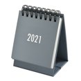 thumbnail image 1 of Injueey Calendario de escritorio 2021, en inglés, calendario mensual anual, organizador de Agenda Cuadernos de escritura y cuadernos de bocetos No.04, 1 of 1