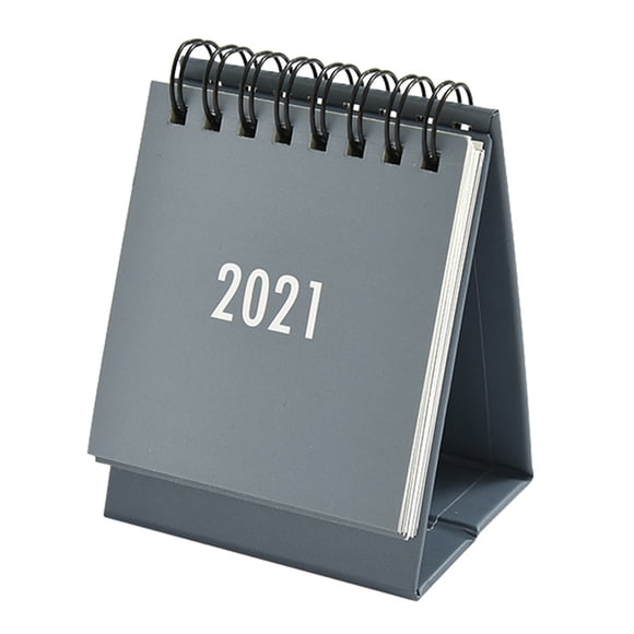 Seitruly Calendario de escritorio 2021, en inglés, calendario mensual anual, organizador de Agenda Cuadernos de escritura y cuadernos de bocetos No.04