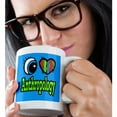thumbnail image 2 of 3drose, Bright Eye Heart I Love Anthropology, 11oz Mug, 2 of 6
