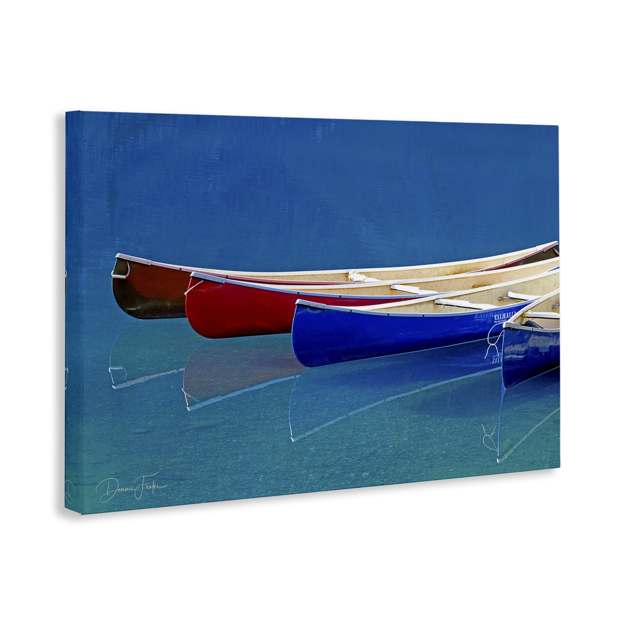 Stupell Industries Various Canoe Boats Transportation Photography Wrapped Canvas Art Print Wall Art, 45 x 30