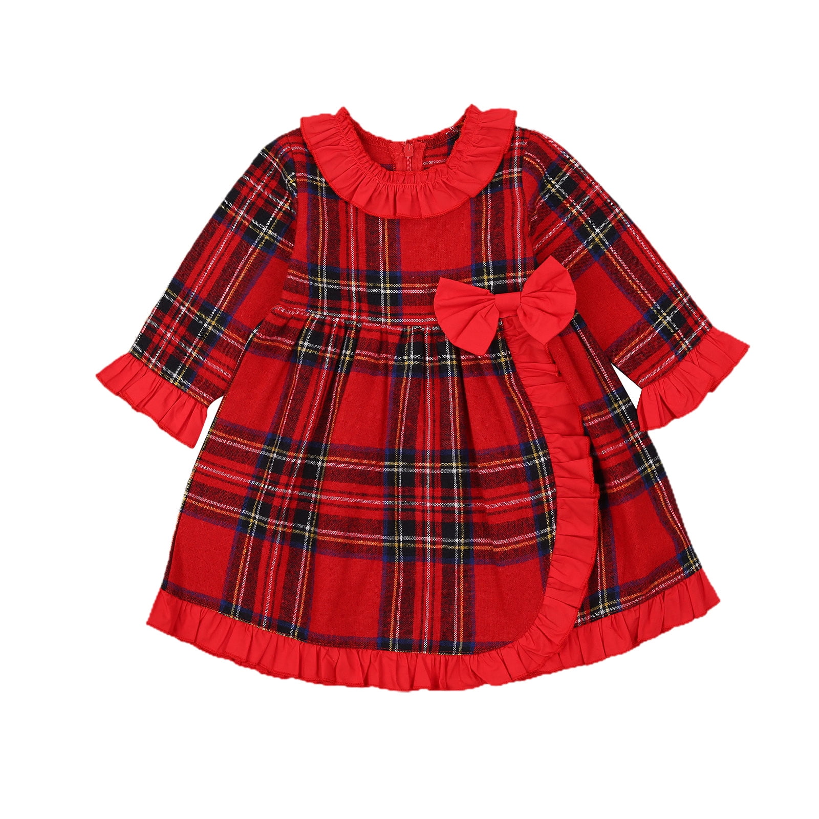 newborn plaid dress