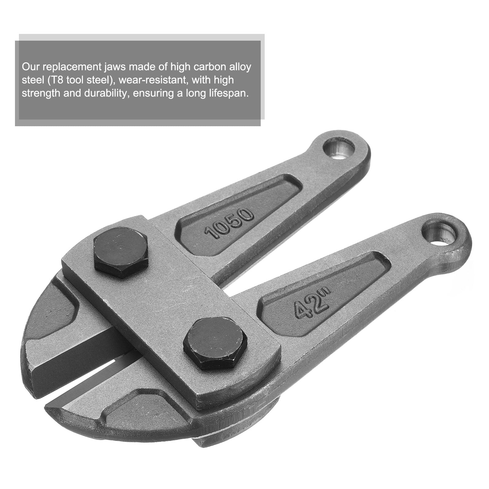 Bolt Cutter 42" Replacement Jaws Blade Cutter Hand Alloy Steel Blade Cutter Tools Part for Wire Fence Screw Chain