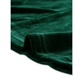 thumbnail image 5 of INSPIRE CHIC Women's Velvet Square Neck Long Sleeve Blouses XL Dark Green, 5 of 5