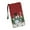 Cute Snowman, variant on Candy Canes Womens Zip Around Wallet Christmas Phone Clutch Purse Card Holder Organizer with Wristlet, Red