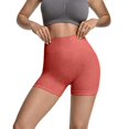 thumbnail image 2 of Only Moment Shorts for Women Blended Fabric Ankle Pants Athletic Sweatpants Dress Business Slacks with 4 Pockets Yoga Shorts with Pockets Orange,M, 2 of 5