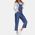 thumbnail image 3 of Femmes Mode Casual Solide Poche Romper Long Playsuit Sangle Bouton Combinaison, 3 of 8