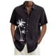 thumbnail image 1 of Designer Spring Summer Men's Casual Cotton Solid Color Short Sleeve Shirts Loose Shirts M, 1 of 5
