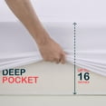 thumbnail image 2 of Hotel Quality Fitted Sheet Deep Pocket Breathable Soft Elastic Mattress Sheets, 2 of 15