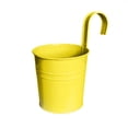 thumbnail image 1 of Hanging Metal Planter Flowerpot with Detachable Hook Drain Hole Railing Plant Pot for Balcony Garden Fence, 1 of 8