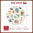 thumbnail image 4 of Bingfone Christmas Tree Skirt Mat Christmas Decoration Interior 30"-Travel1, 4 of 8