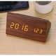 thumbnail image 3 of Despertador digital con pantalla de tiempo LED electrónica de madera, doble detección de temperatura y humedad, ideal para dormitorios, noche infantil. Zhivalor  OTTO-HJW-0205, 3 of 5