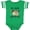 Football Green and White, variant on Inktastic My Pops Loves Me with Sloth and Hearts Boys or Girls Baby Bodysuit