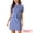 Blue Houndstooth, variant on Women's Dress Short Sleeve Vintage Houndstooth Dresses L Brown