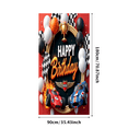 thumbnail image 3 of Racing Cars Birthday Banner Trophy Balloon Fire for Kids Party Indoor Celebration Event Decoration, 3 of 8
