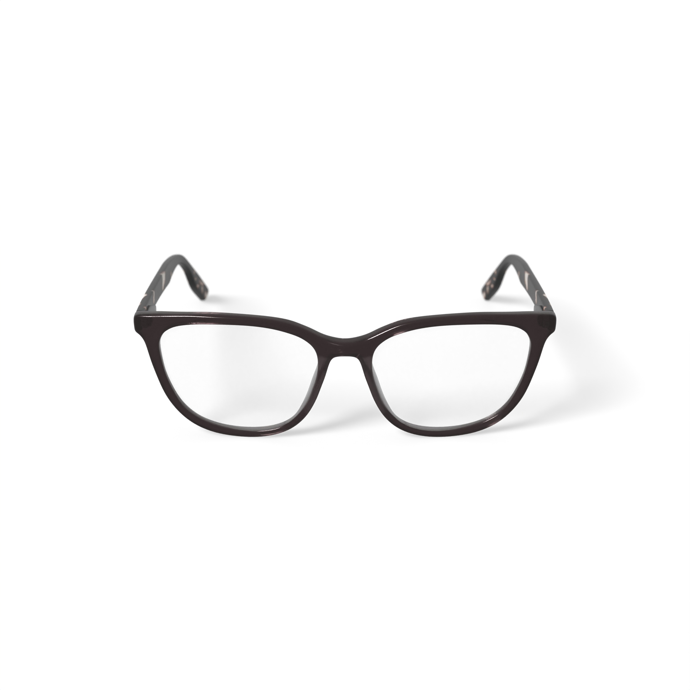 M America Women's Cornelia Square Prescription Eyeglasses with Case, Brown