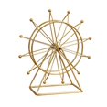 thumbnail image 4 of Modelo de rueda Adorno decorativo dorado Artesanía de metal Estatua Rueda del cielo giratoria para Estilo A, 4 of 8