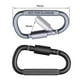 thumbnail image 3 of Mosquetón D-ring Clip de bloqueo Gancho colgante Hebilla EDC Herramientas Gris 2 piezas Ndcxsfigh  Para Estrenar, 3 of 3