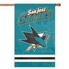 The Party Animal NHL 2-Sided Appliqué Banner Flag, San Jose Sharks