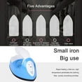 thumbnail image 5 of Niovtt DIY Handy Iron Portable Electric Heat Press Iron for Heat Transfer(UK Blue), 5 of 6