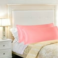 thumbnail image 1 of PiccoCasa Satin Body Pillowcases 2 Pcs Soft with Zipper Closure Light Coral 20"x48", 1 of 7