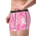 thumbnail image 2 of Yiaed Breast Cancer Awareness (3) Print Men's Soft Cotton Boxer Shorts Breathable Boxers Underwear Moisture-Wicking Underwear Stretch Boxer Briefs for Man-Small, 2 of 5