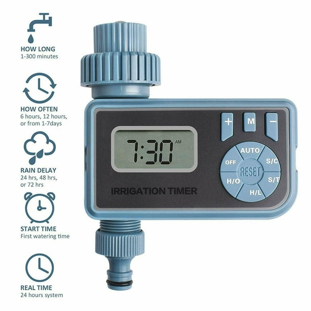 Sprinkler Timer, LCD Automatic Intelligent Irrigation Timer Garden