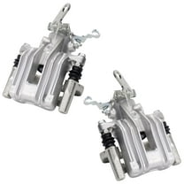 TRQ Rear Brake Caliper Set Compatible with 2010-2013 Audi A3 A3 Quattro 2012-2013 Volkswagen Beetle 2011-2016 Eos 2010-2014 Golf 2011-2014 GTI Jetta 2012-2015 Passat