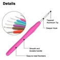 EEEkit 12pcs Ergonomic Crochet Hooks Set with Soft Handles, Ideal for